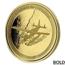 2018 EC8 St Vincent Grenadines Seaplane 1 oz Gold BU