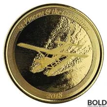 2018 EC8 St Vincent Grenadines Seaplane 1 oz Gold BU