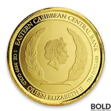 2018 EC8 St Vincent Grenadines Seaplane 1 oz Gold Proof (Colored)