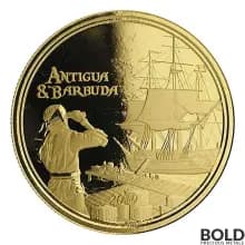 2019 Antigua & Barbuda: Barbuda Rum Runner 1 oz Gold BU
