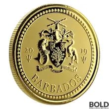 2019 Barbados Trident Gold 1 oz BU