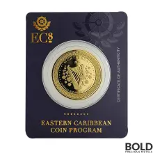 2019 EC8 Montserrat Emerald Isle 1 oz Gold BU