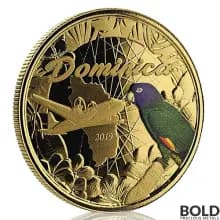 2019 EC8 Dominica Nature Isle 1 oz Gold Proof (Colored)