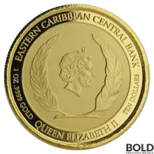 2019 EC8 St. Lucia Flamingo 1 oz Gold BU