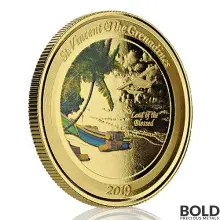 2019 EC8 St Vincent Grenadines Seaplane 1 oz Gold Proof (Colored)