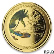 2019 EC8 St Vincent Grenadines Seaplane 1 oz Gold Proof (Colored)