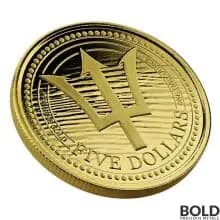 2020 Barbados Trident Gold 1 oz BU