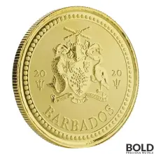 2020 Barbados Trident Gold 1 oz BU
