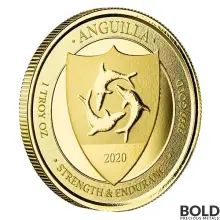 2020 EC8 Anguilla Coat of Arms 1 oz Gold BU