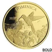 2020 EC8 Dominica Humming Bird 1 oz Gold BU