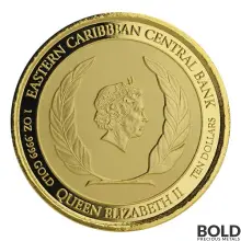 2020 EC8 Grenada: Octopus 1 oz Gold BU