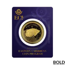 2021 Gold 1 oz Montserrat Angelfish Coin BU