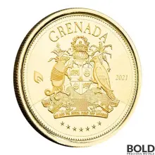 2021 EC8 Grenada: Coat of Arms 1 oz Gold BU