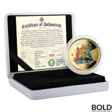 2021 EC8 Grenada: Coat of Arms 1 oz Gold Proof (Colored)