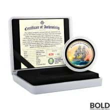 2022 Gold 1 oz EC8 St Vincent Grenadines War Ship Coin Proof (Colored)