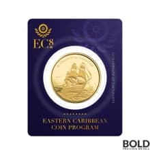 2022 Gold 1 oz EC8 St Vincent Grenadines War Ship Coin BU