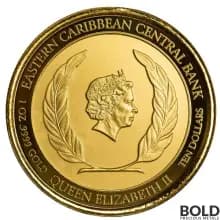 2022 Gold 1 oz EC8 St Vincent Grenadines War Ship Coin BU