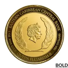 2018 EC8 Anguilla Eel 1 oz Gold BU