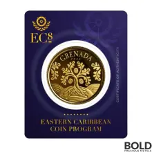 2022 1 oz Gold EC8 Grenada Nutmeg Tree BU