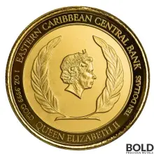 2022 1 oz Gold EC8 Grenada Nutmeg Tree BU