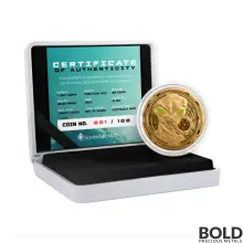 2022 Gold Ghana Alien 1 oz Gold Colored