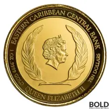 2022 Gold 1 oz Montserrat: Sea Turtle BU