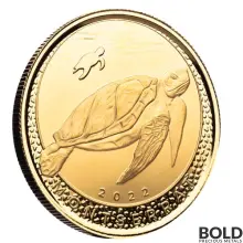 2022 Gold 1 oz Montserrat: Sea Turtle BU