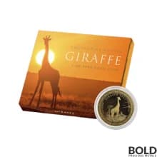 2022 Gold 1 oz Equatorial Guinea Giraffe Coin