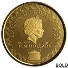 2022 Gold 1 oz Tokelau Komodo Dragon Prooflike