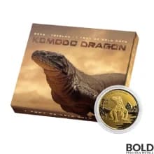 2022 Gold 1 oz Tokelau Komodo Dragon Prooflike