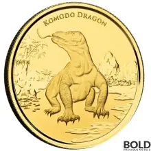 2022 Gold 1 oz Tokelau Komodo Dragon Prooflike