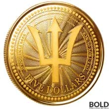 2023 Gold 1 oz Barbados Trident Coin