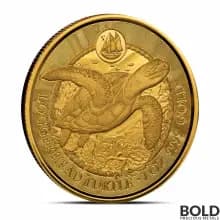 2023 1 oz Cayman Islands Loggerhead Turtle Gold Coin