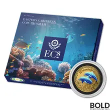 2022 Gold 1 oz EC8 Dominica Mountain Chicken Coin Proof (Colored)