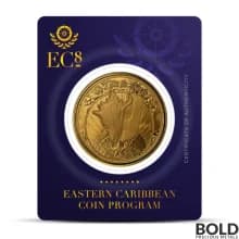2023 1 oz EC8 St Kitts & Nevis Conch Shell Gold Coin (BU)