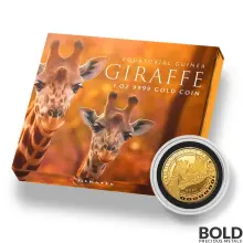 2023 1 oz Equatorial Guinea Giraffe Gold Coin