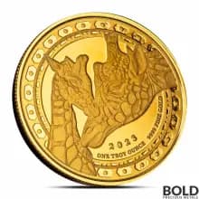 2023 1 oz Equatorial Guinea Giraffe Gold Coin