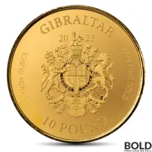 2023 1 oz Gibraltar War Elephant Gold Proof Coin