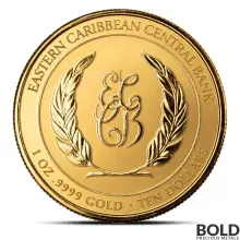2023 1 oz Montserrat Oriole Gold Coin (Colored)