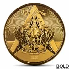2023 1 oz St. Lucia Coat of Arms Gold Coin (BU)