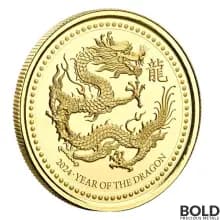 2024 Samoa Scottsdale: Year of the Dragon 1 oz Gold Proof Like Coin