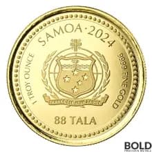 2024 Samoa Scottsdale: Year of the Dragon 1 oz Gold Proof Like Coin