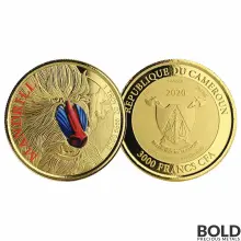 2020 Cameroon Mandrill Monkey 1 oz Gold Proof (Colored)