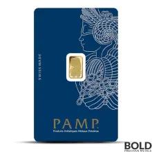 Gold 1 Gram Bar PAMP Fortuna