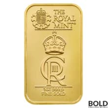 Gold 1 oz Great Britain Royal Celebration Bar
