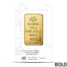 100 Gram PAMP Rosa Gold Bar