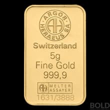 Gold Argor Year of the Tiger - 5 Gram