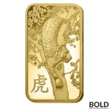2022 PAMP 5 gram Lunar Tiger Gold Bar
