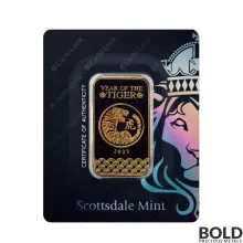 2022 Gold Bar Lunar Tiger Scottsdale - 1 oz