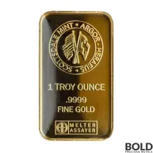 2022 Gold Bar Lunar Tiger Scottsdale - 1 oz